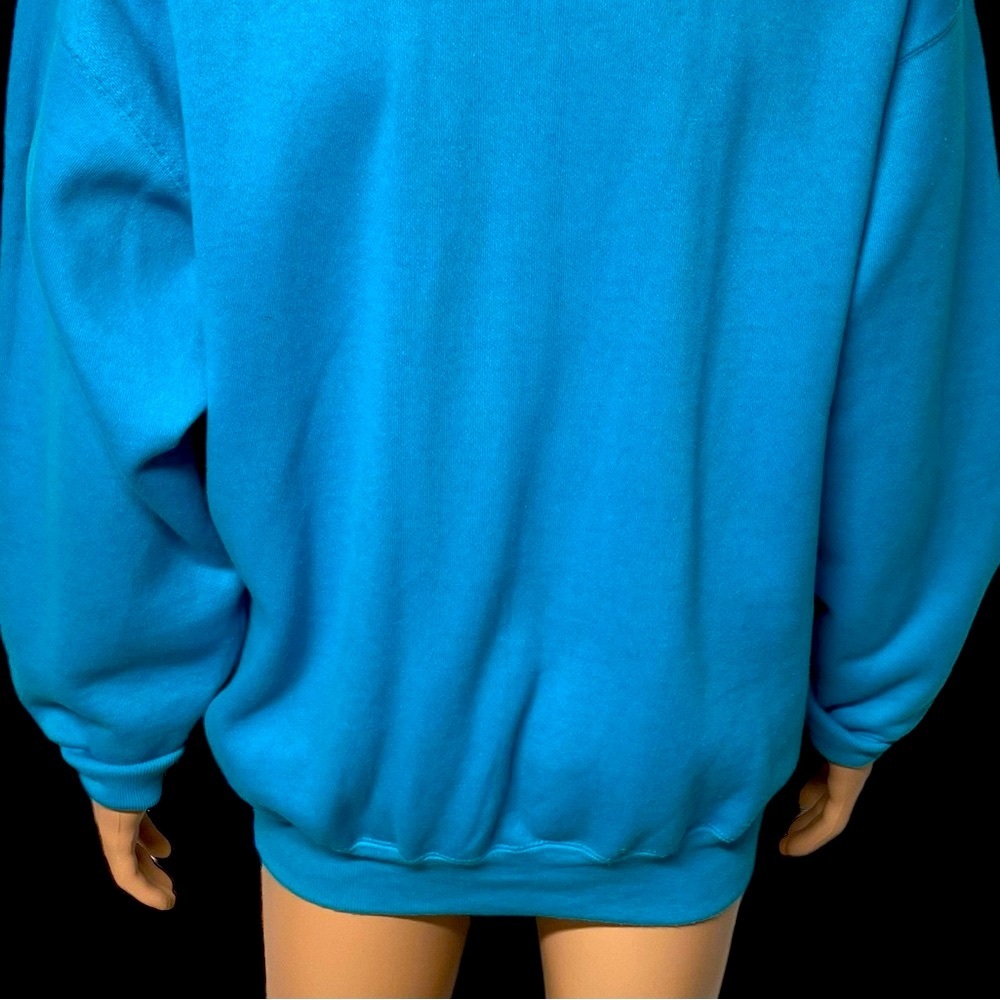 VTG 80s Universal Studios Florida Men’s Turquoise XL Crewneck Sweatshirt in EUC - Picture 7 of 11